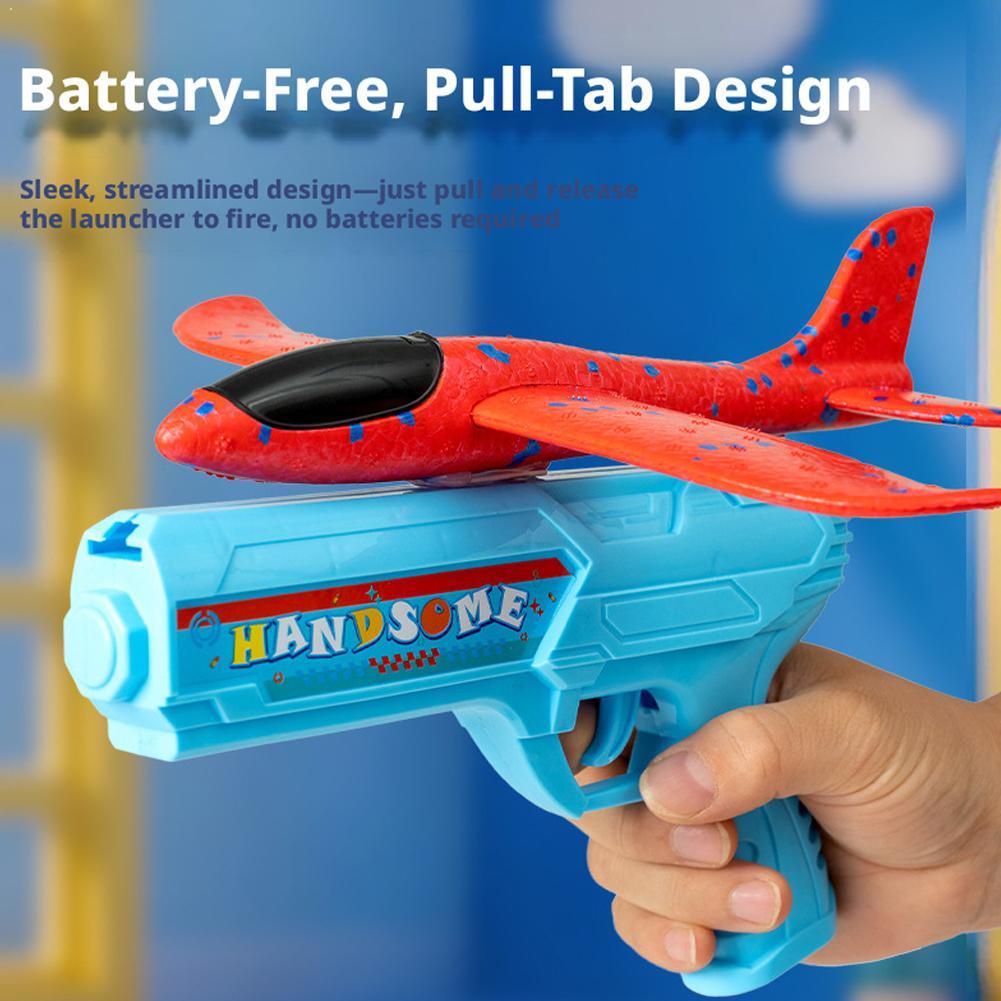 Catapult Launcher Toy - 멋진 항공기 캐터펄트 건 야외용 인터랙티브