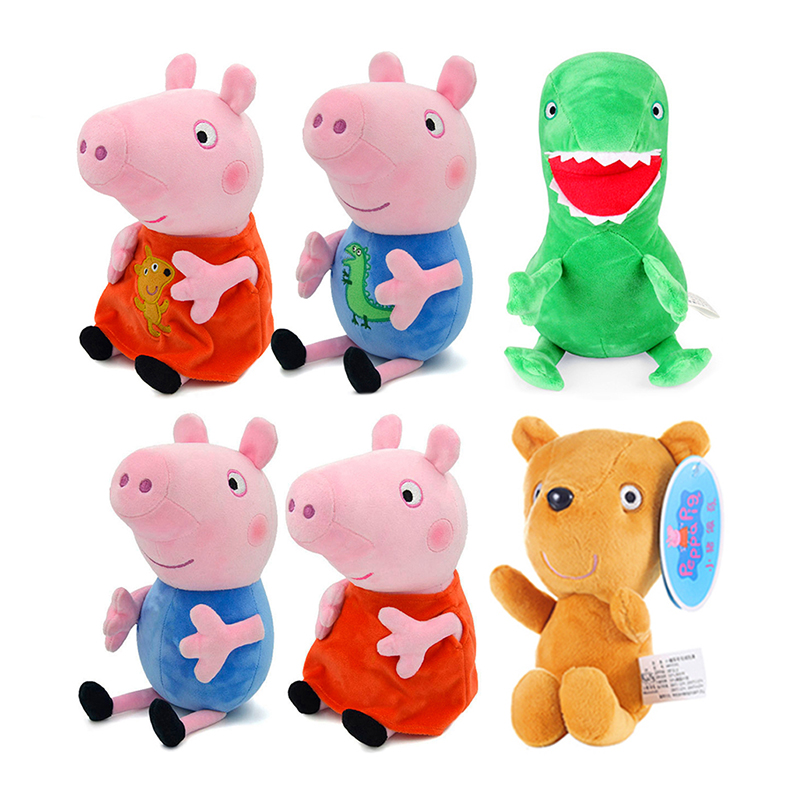 Dinosaur Figurine Set - 정품 19cm 페파피그 봉제 인형 귀여운
