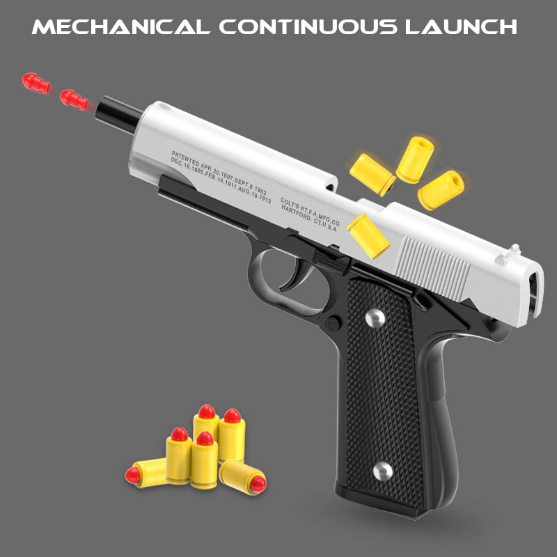 Catapult Launcher Toy - M1911 콜트 장난감 총잡이 총, 소프트