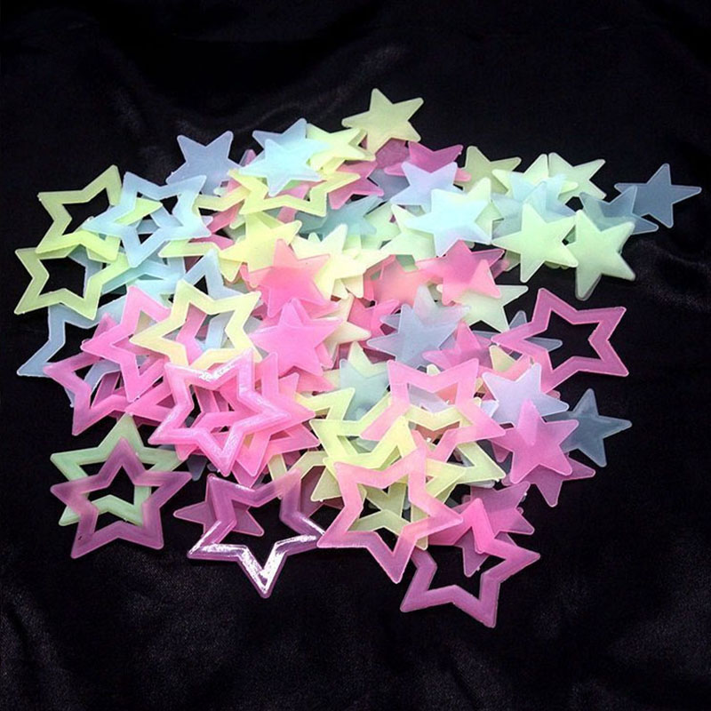 Glow In Dark Stars - 1 팩 빛나는 스타 벽 스티커