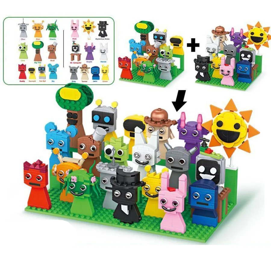 Kids Toys Easter - 9pcs MOC 피규어 빌딩 블록 세트