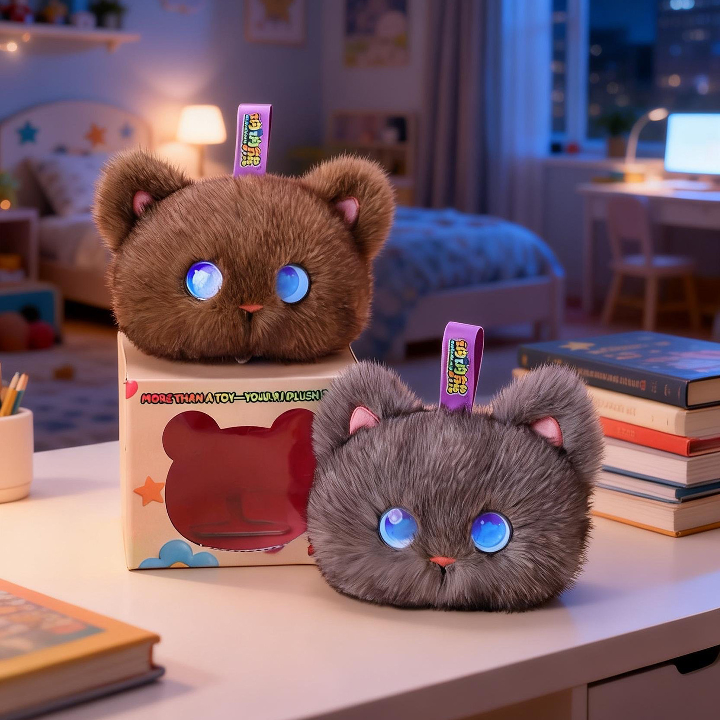 Kids Toys Animal - 토봇 AI 플러시 고양이 장난감 인터랙티브