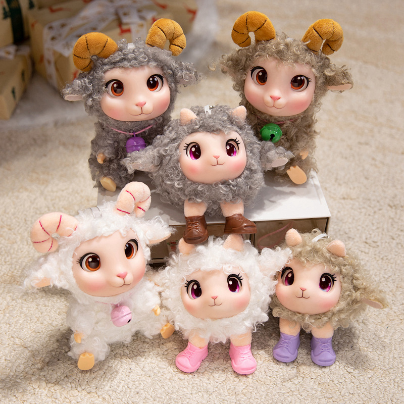 Kids Toys Animal - 귀여운 양 인형 부드러운 비닐 플러시