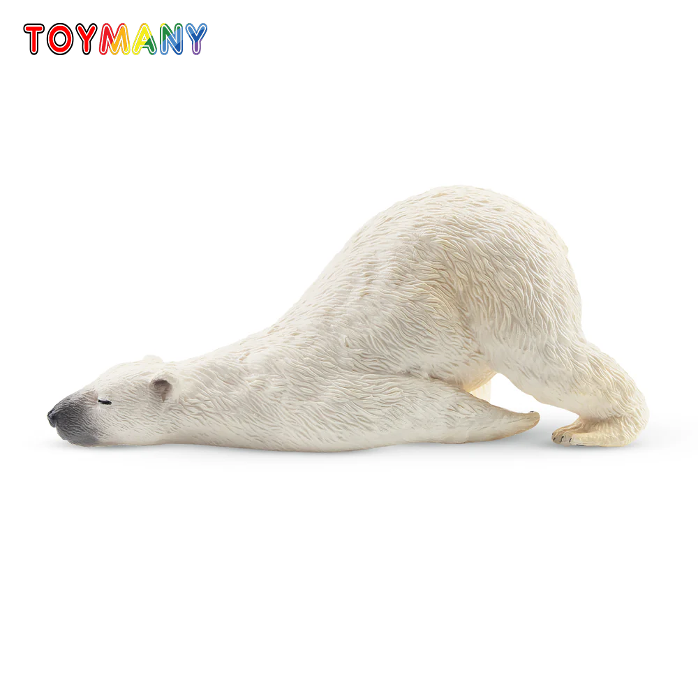 Kids Toys Latest - Toymany 시뮬레이션 거짓말 성인 북극곰 동물