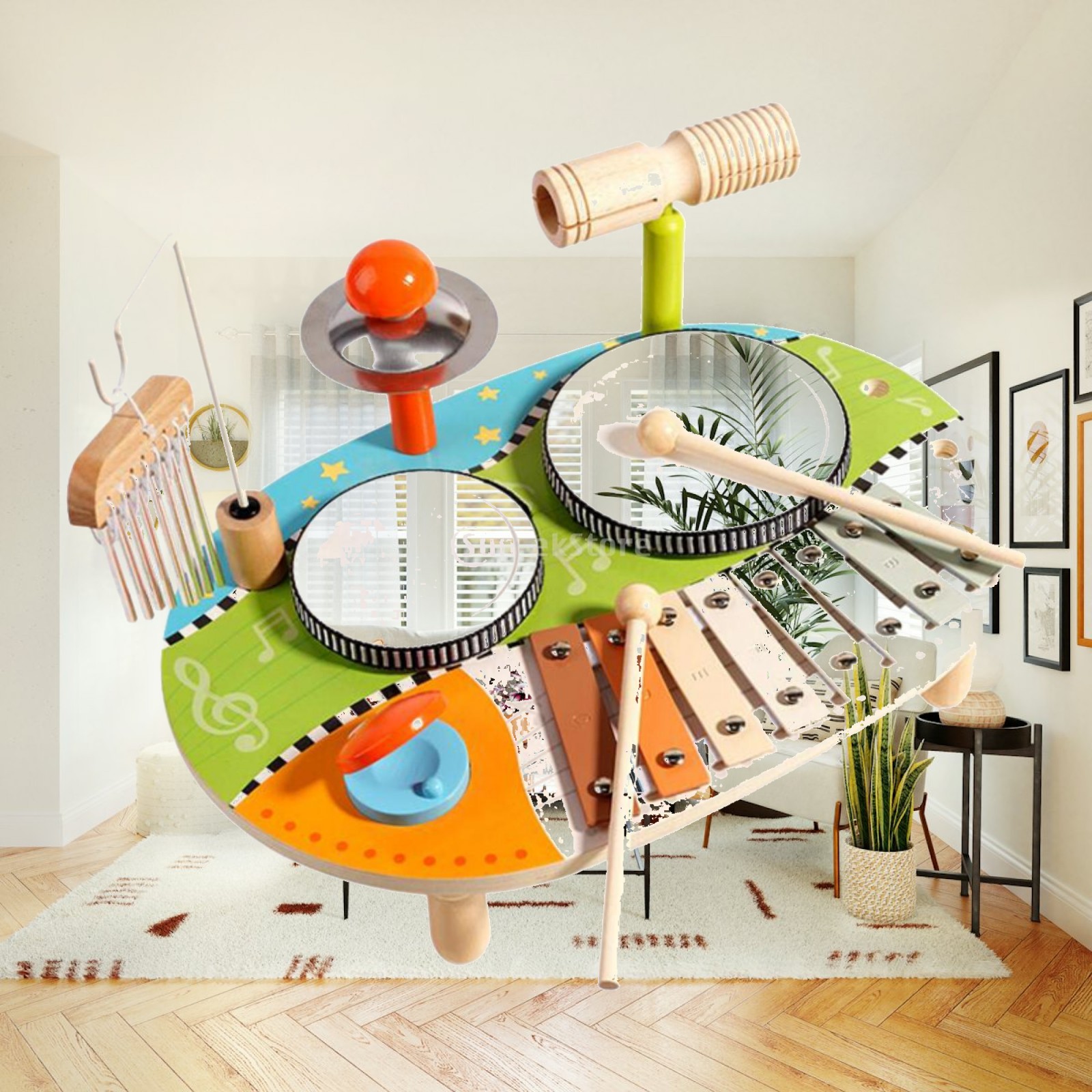 Kids Toys Xylophone - 실로폰 드럼 세트 학습 및 교육용