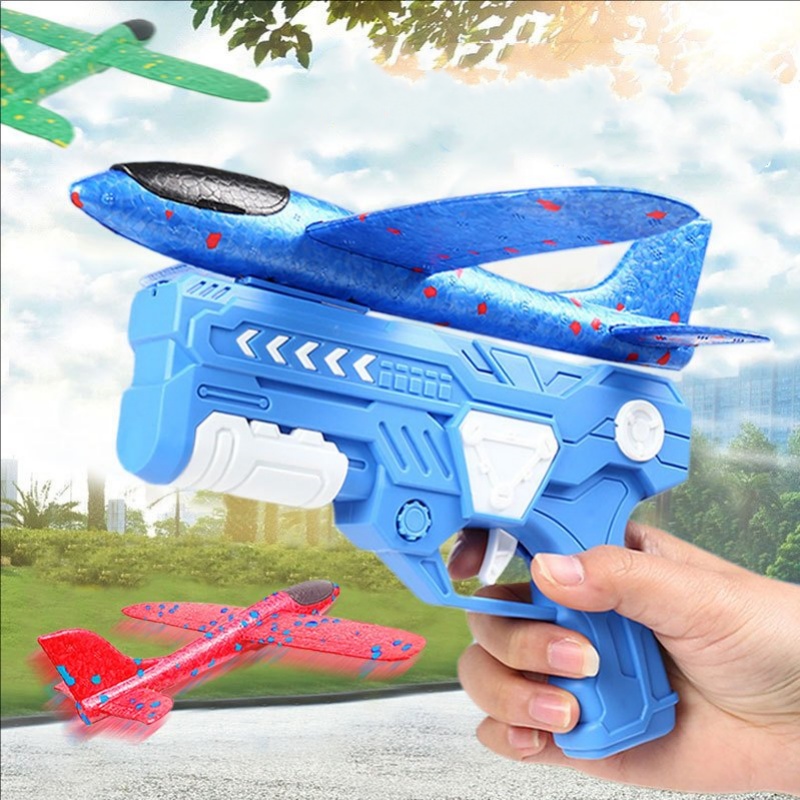 Catapult Launcher Toy - 글로잉 폼 항공기 발사기 투석기 글라이더