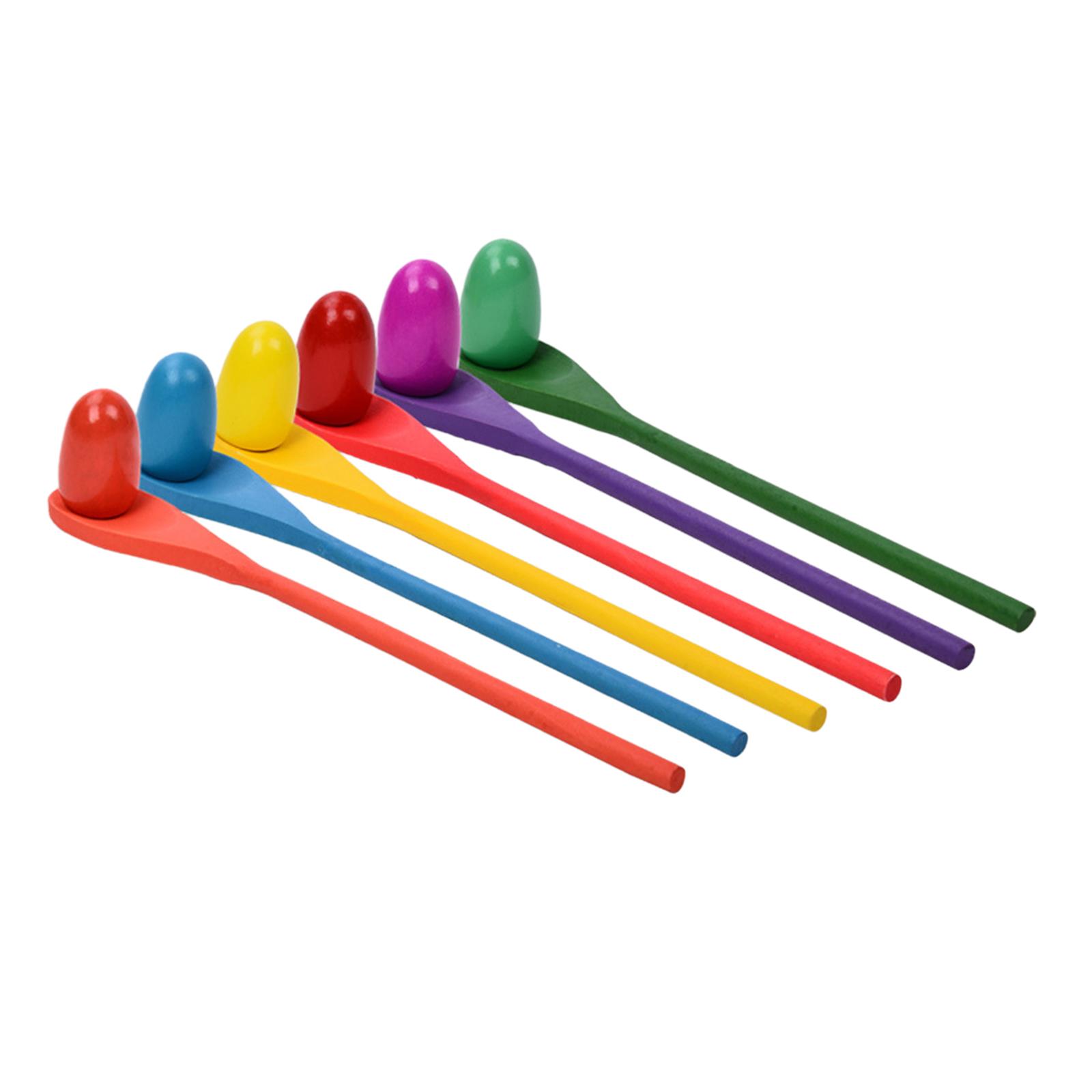 Kids Yard Toys - 6 조각 계란 숟가락 경주 게임