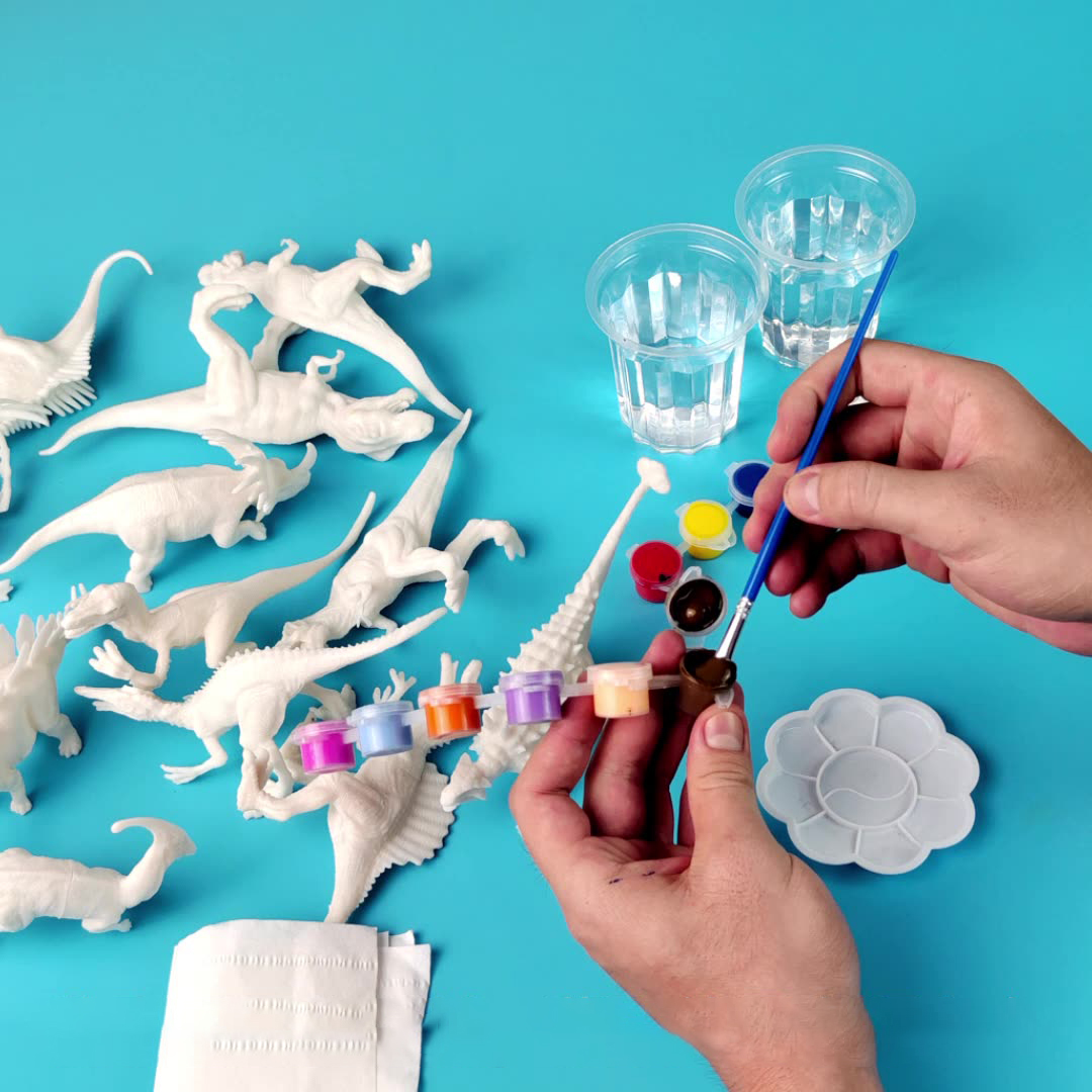 6pcs/8pcs, DIY 색칠 공룡 장난감, 낙서 흰 - Dinosaur Figurine Set 리뷰 및 가격