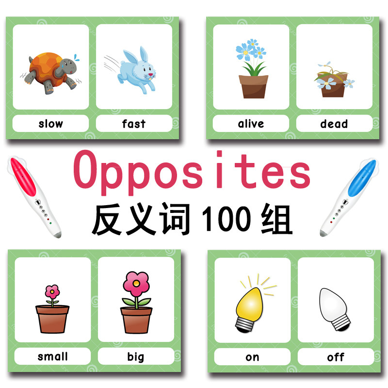 100가지 반대되는 단어 플래시 카드 영어 어휘 카드  - Kids Toys Usa 리뷰 및 가격