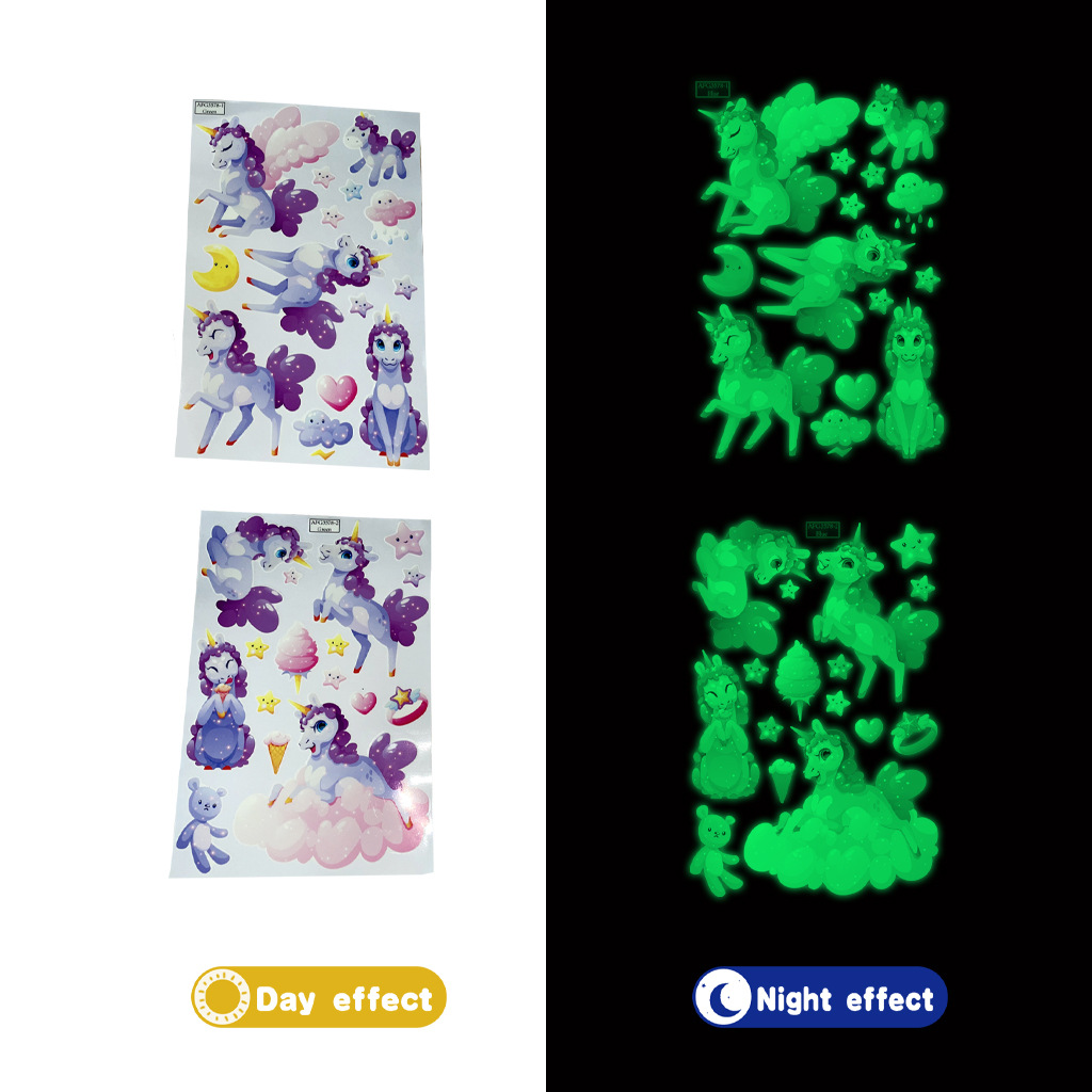 만화 빛나는 유니콘 벽 스티커 아이 방 천장 홈 장식  - Glow In Dark Stars 리뷰 및 가격