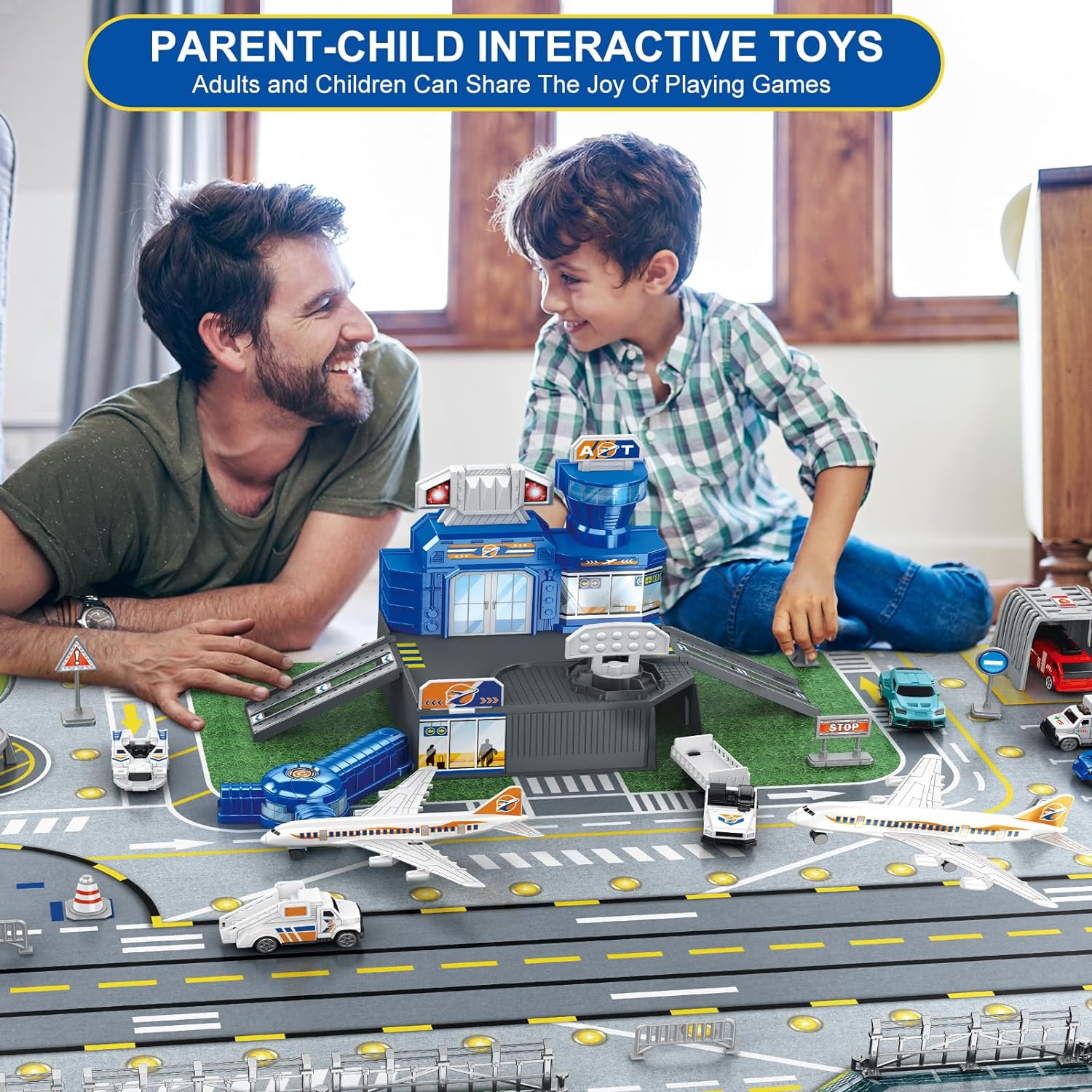 자동차, 헬리콥터, 비행기, 타워, 공항 놀이 매트,  - Kids Toys Latest 리뷰 및 가격