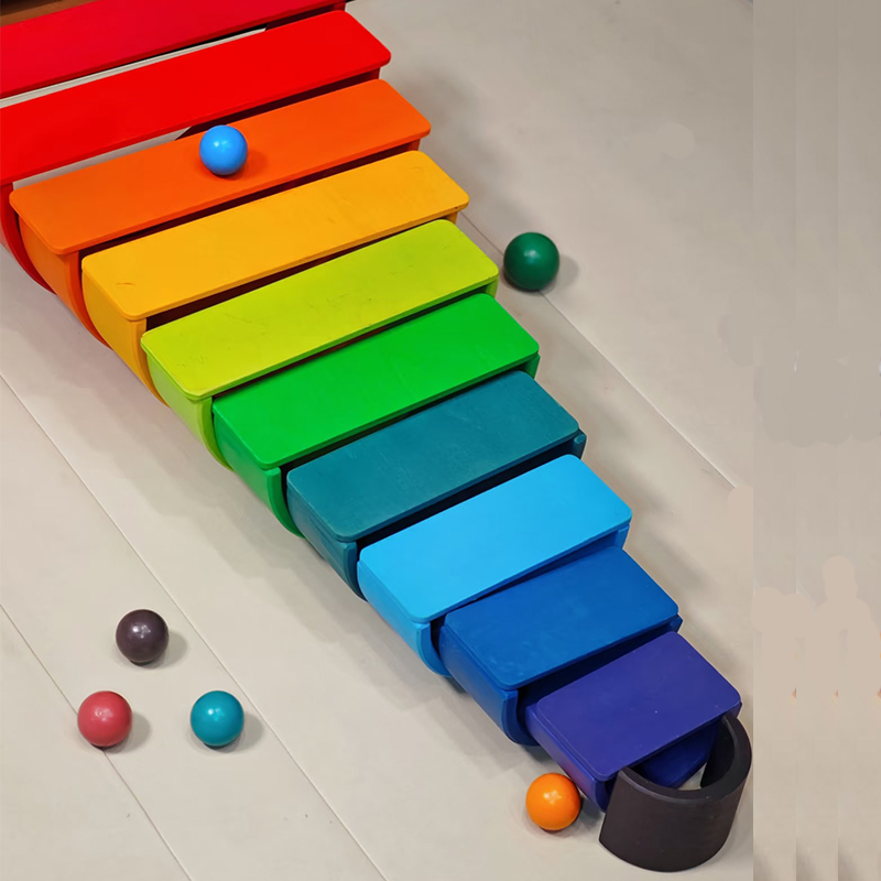 나무 무지개 블록 다채로운 스태킹 빌딩 블록 어린이 개 - Wooden Blocks Stacking 리뷰 및 가격