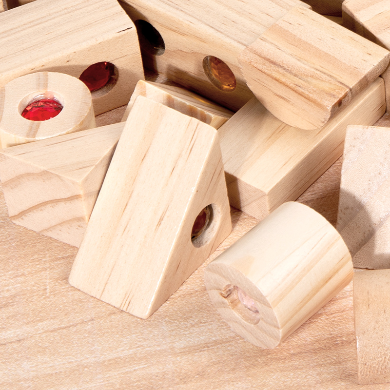 DIY 블록 반짝이는 아크릴 장난감 어린이 나무 몬테소 - Wooden Blocks Stacking 리뷰 및 가격