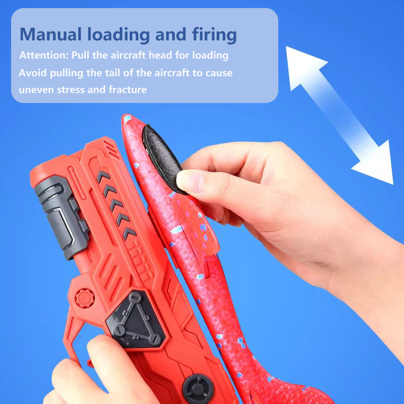 야외 게임 어린이 글라이더 비행 비행 던지기 거품 비행 - Catapult Launcher Toy 리뷰 및 가격