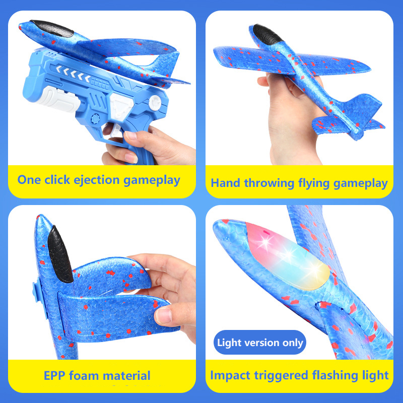 야외 게임 어린이 글라이더 비행 비행 던지기 거품 비행 - Catapult Launcher Toy 리뷰 및 가격