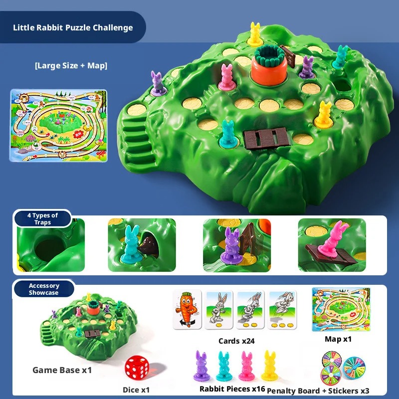 핫세일 재미있는 장난감 토끼잡이 게임 업그레이드된 보드 - Kids Toys Easter 리뷰 및 가격