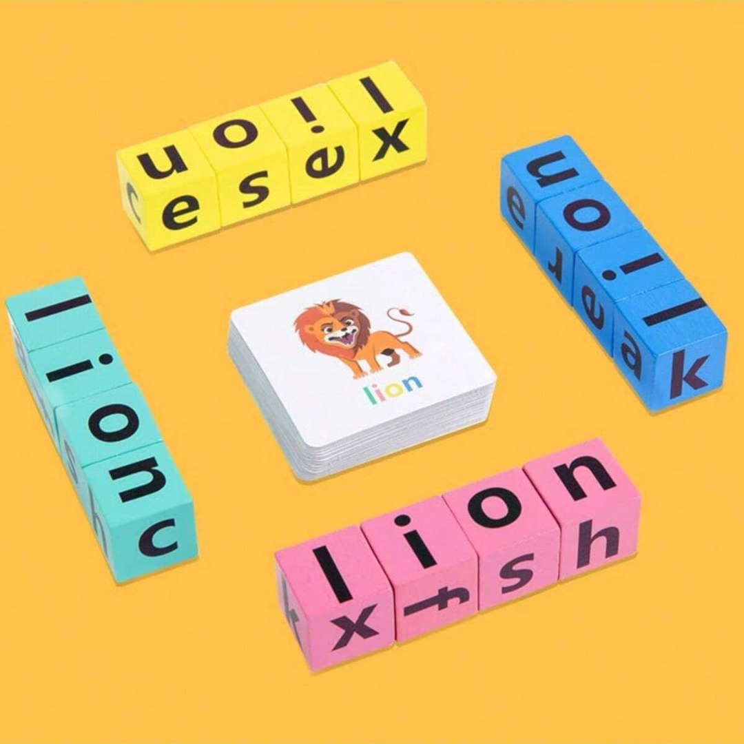 어린이 알파벳 철자 보드 게임, 16개의 글자 블록 + - Wooden Blocks Stacking 리뷰 및 가격