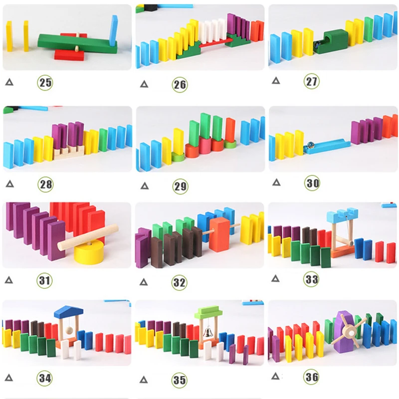 몬테소리 나무 무지개 도미노 장난감 기관 액세서리, 오 - Wooden Blocks Stacking 리뷰 및 가격