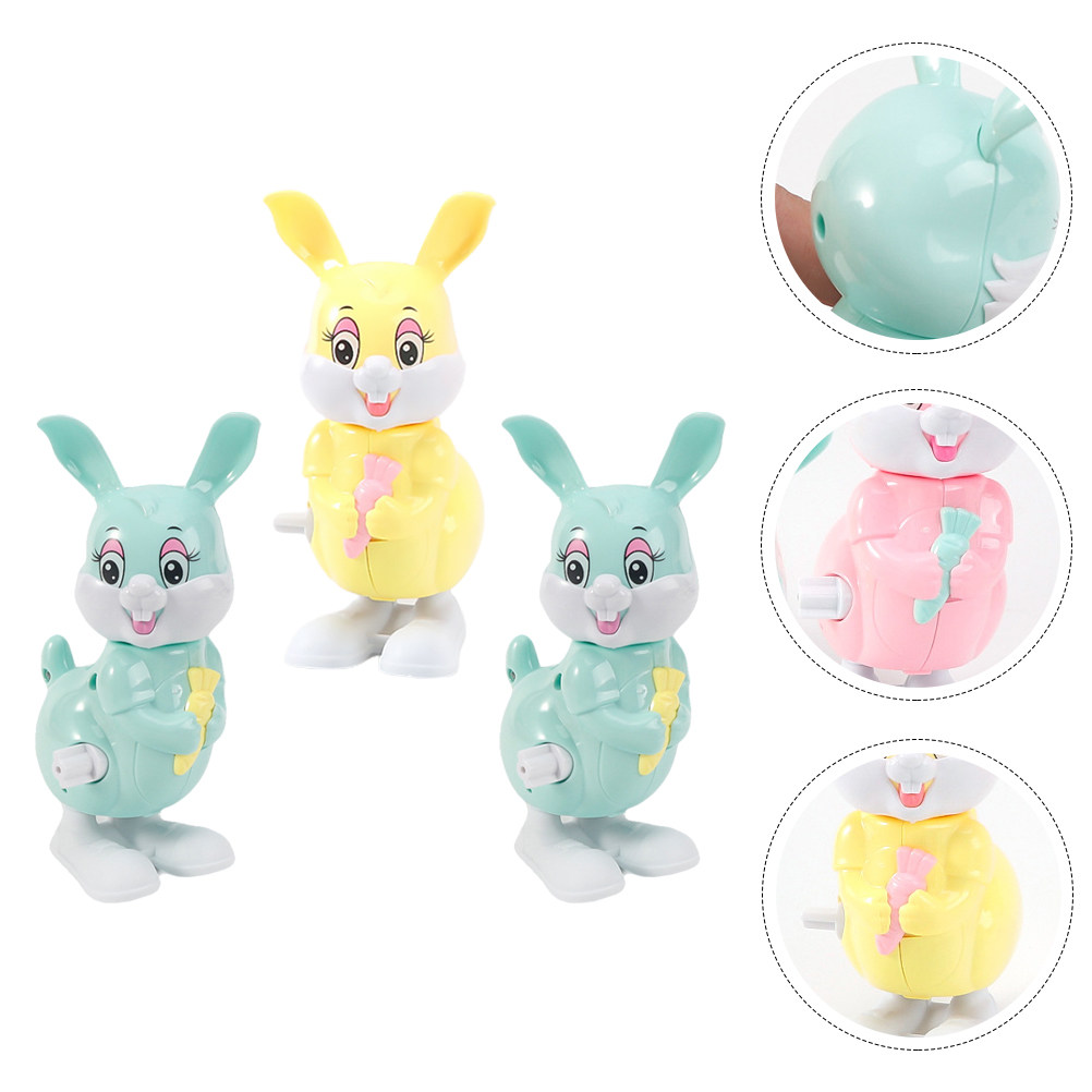 3개입 점핑 토끼 태엽 장난감 플라스틱 시계태엽 장난감 - Kids Toys Easter 리뷰 및 가격