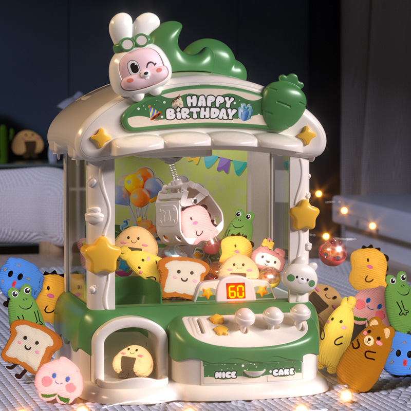 만화 클로 게임 기계 토끼 자동 인형 기계 장난감 어린 - Kids Toys Easter 리뷰 및 가격