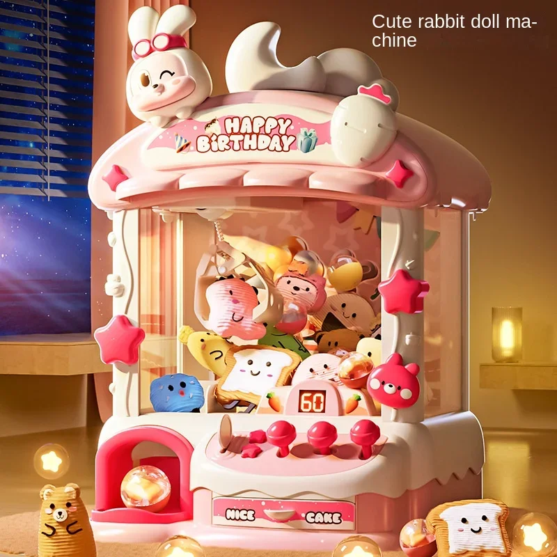 만화 클로 게임 기계 토끼 자동 인형 기계 장난감 어린 - Kids Toys Easter 리뷰 및 가격