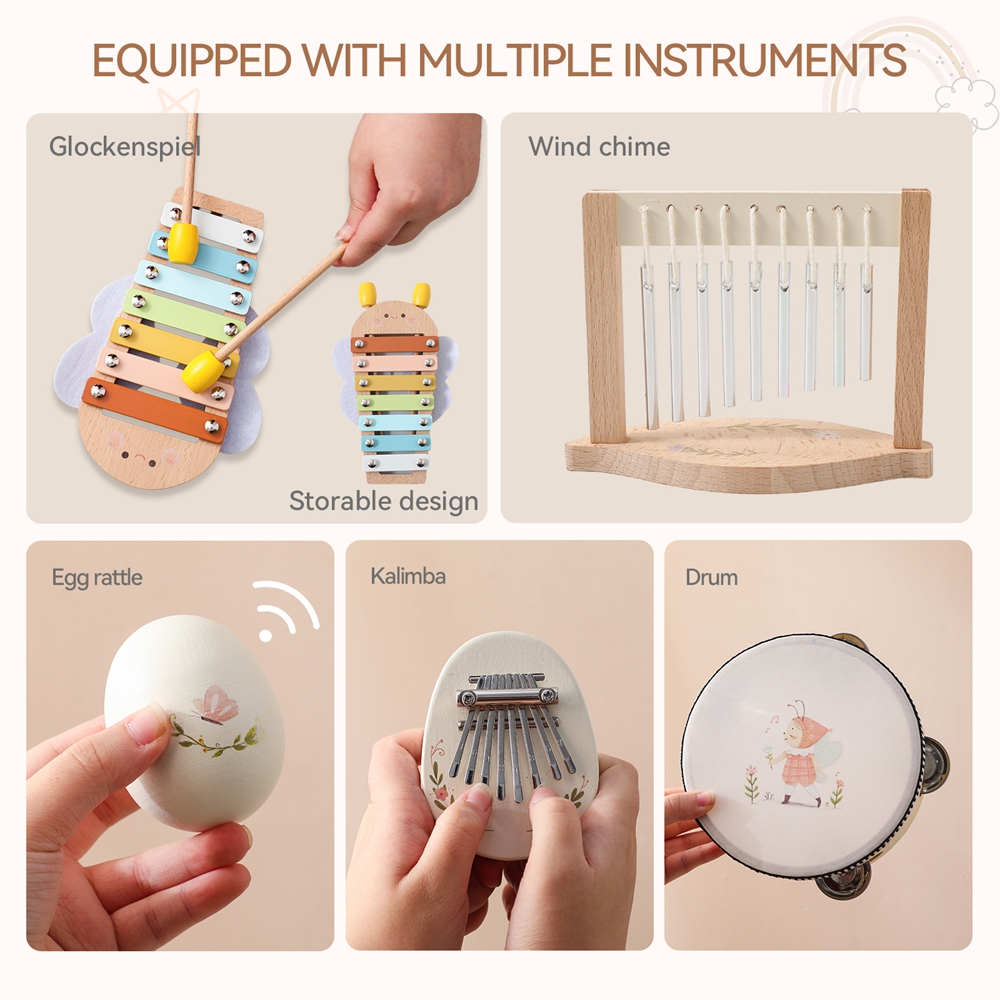 음악 장난감 아기 나무 몬테소리 장난감 어린이 음악 악 - Kids Toys Xylophone 리뷰 및 가격