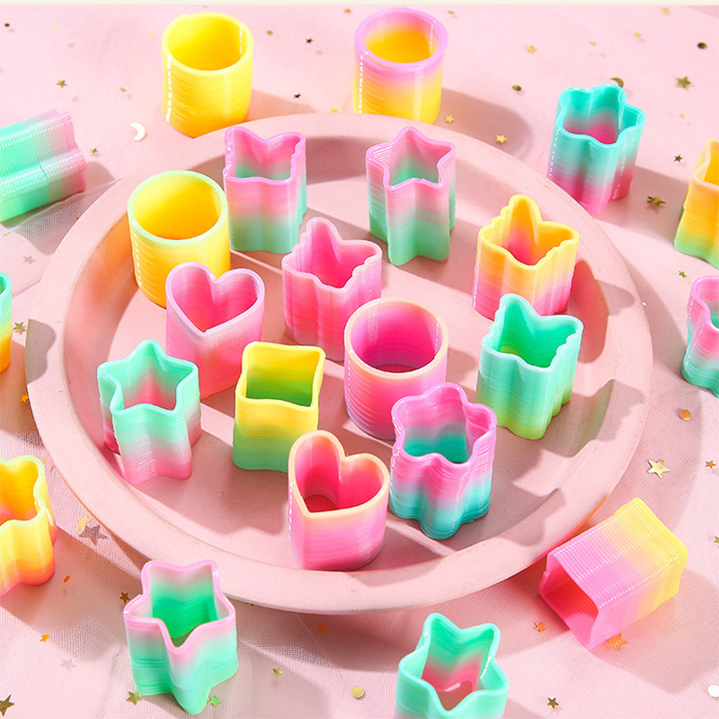 무지개 마법 스프링 원형 장난감, 아이들을 위한 유연하 - Kids Toys Kids Toys 리뷰 및 가격
