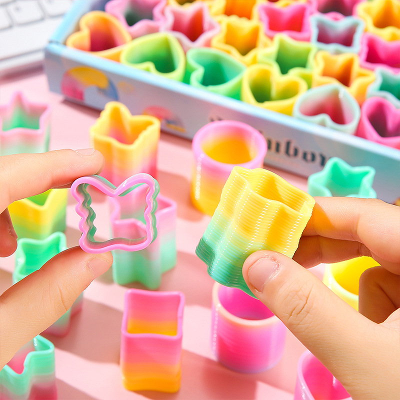 무지개 마법 스프링 원형 장난감, 아이들을 위한 유연하 - Kids Toys Kids Toys 리뷰 및 가격