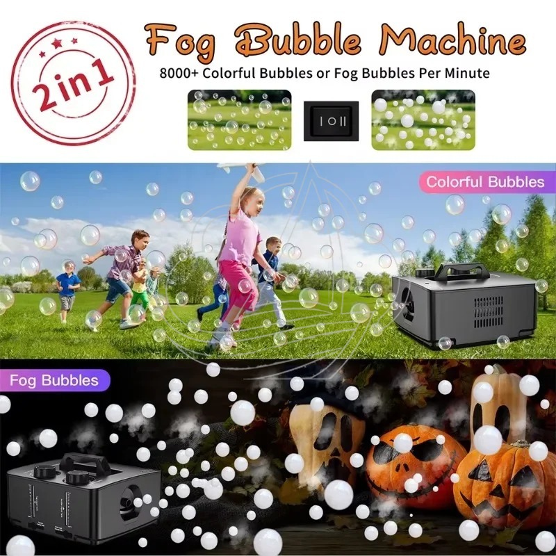 2-in-1 연기 버블 머신 휴대용 포그 메이커 실내외 - Bubble Machine Outdoor 리뷰 및 가격