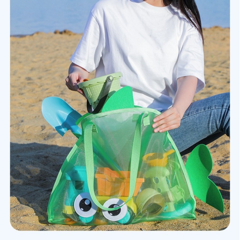 어린이용 메쉬 비치백, 화려한 만화 상어 동물 모양,  - Kids Toys Animal 리뷰 및 가격