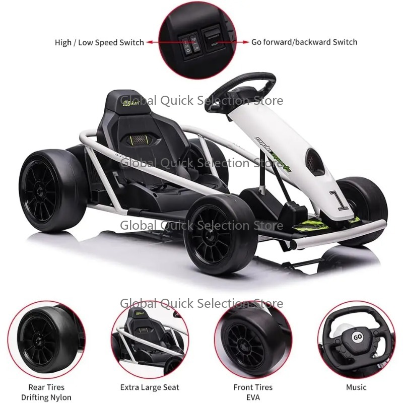 십대용 24V 2 x 300W 초강력 모터 전동 카트, - Kids Toys Start With X 리뷰 및 가격