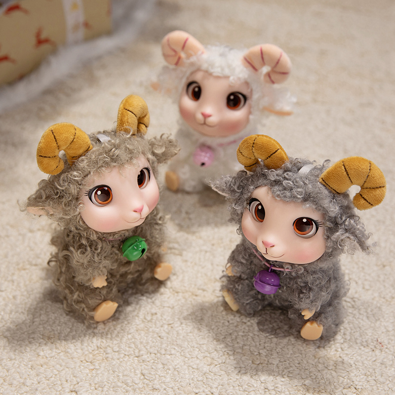 귀여운 양 인형 부드러운 비닐 플러시 장난감 염소 펜던 - Kids Toys Animal 리뷰 및 가격