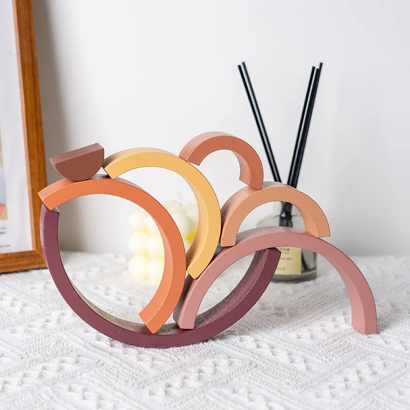 아치 브리지 무지개 나무 빌딩 블록 스태킹 게임 색상인 - Wooden Blocks Stacking 리뷰 및 가격
