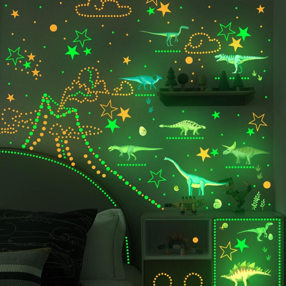 3장 야광 공룡 별 벽 스티커, 자체 접착식 발광 탈부 - Glow In Dark Stars 리뷰 및 가격