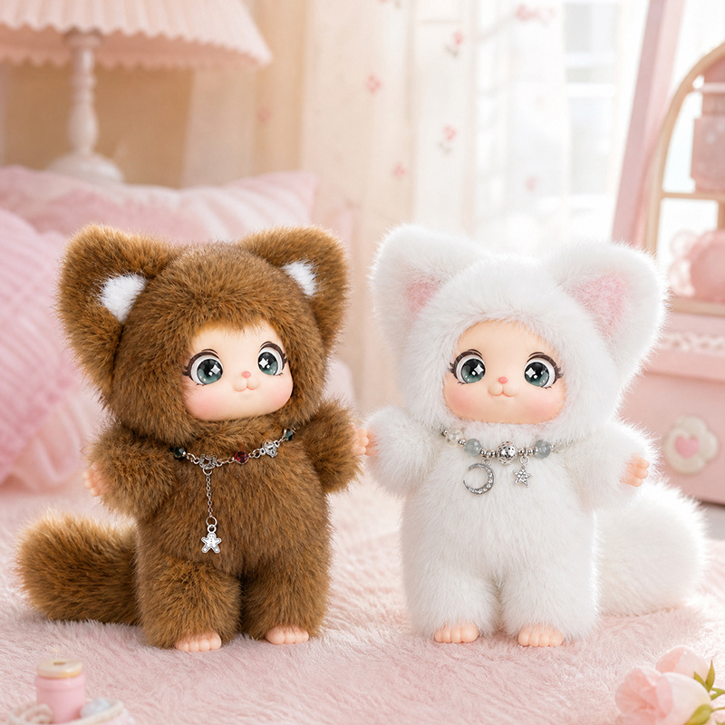 18cm 새롭고 귀여운 가족 여우 플러시 펜던트 귀여운 - Kids Toys Animal 리뷰 및 가격