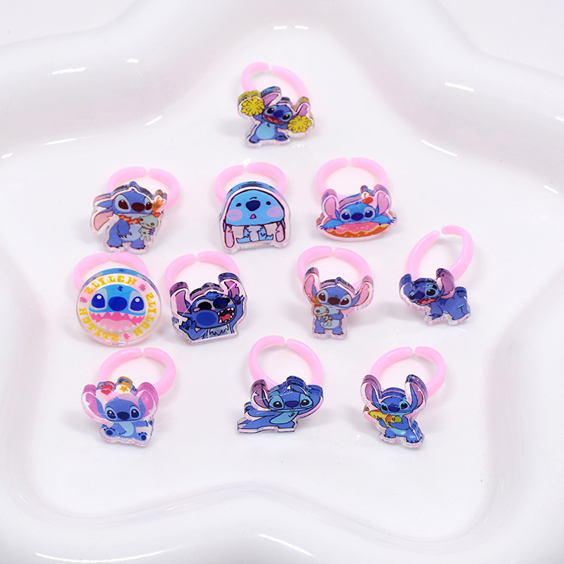 스티치 아크릴 반지 10/20pcs 카와이 리로 스티치 - Kids Toys Usa 리뷰 및 가격
