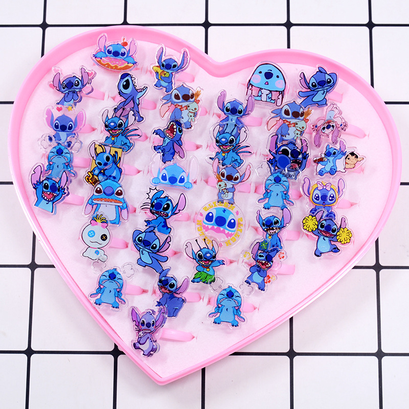 스티치 아크릴 반지 10/20pcs 카와이 리로 스티치 - Kids Toys Usa 리뷰 및 가격