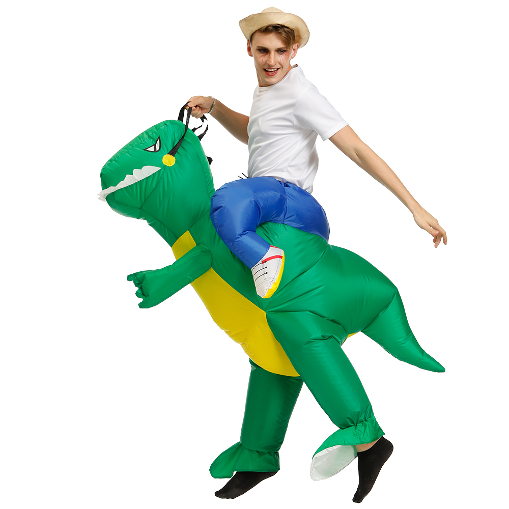 할로윈 공룡 풍선 의상, 사이클링 코미디 공연 의상,  - Dinosaur Figurine Set 리뷰 및 가격