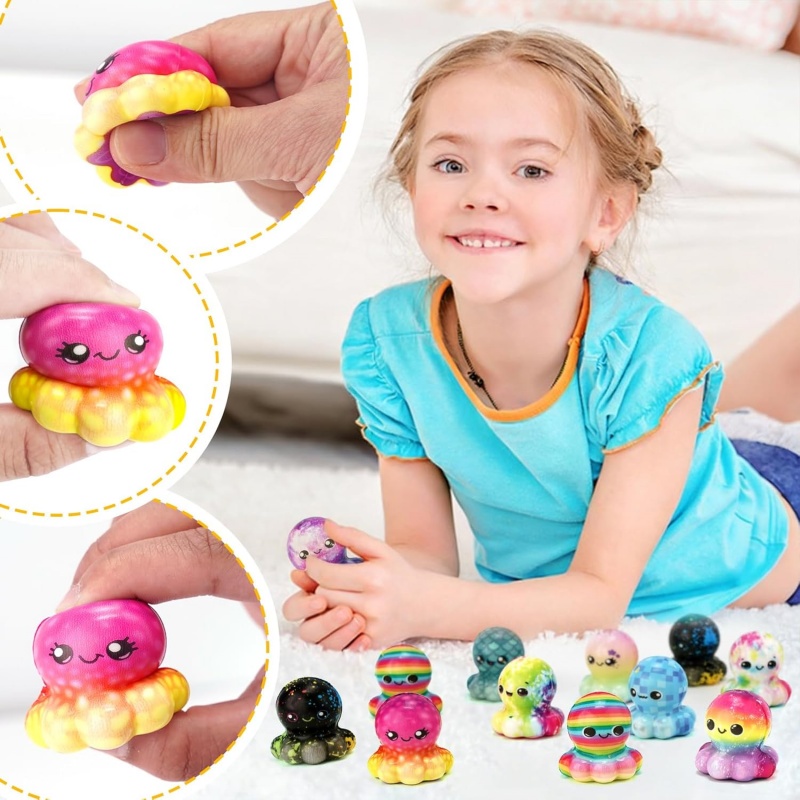 문어 모양 슬로우 스퀴즈 스퀴시 피젯 토이 (성인 및  - Kids Toys Easter 리뷰 및 가격