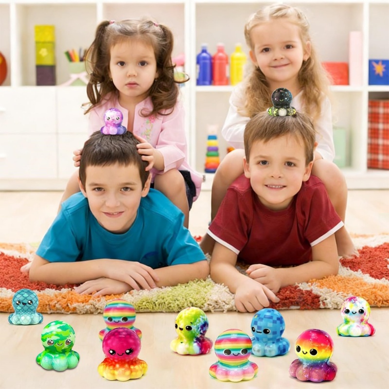 문어 모양 슬로우 스퀴즈 스퀴시 피젯 토이 (성인 및  - Kids Toys Easter 리뷰 및 가격