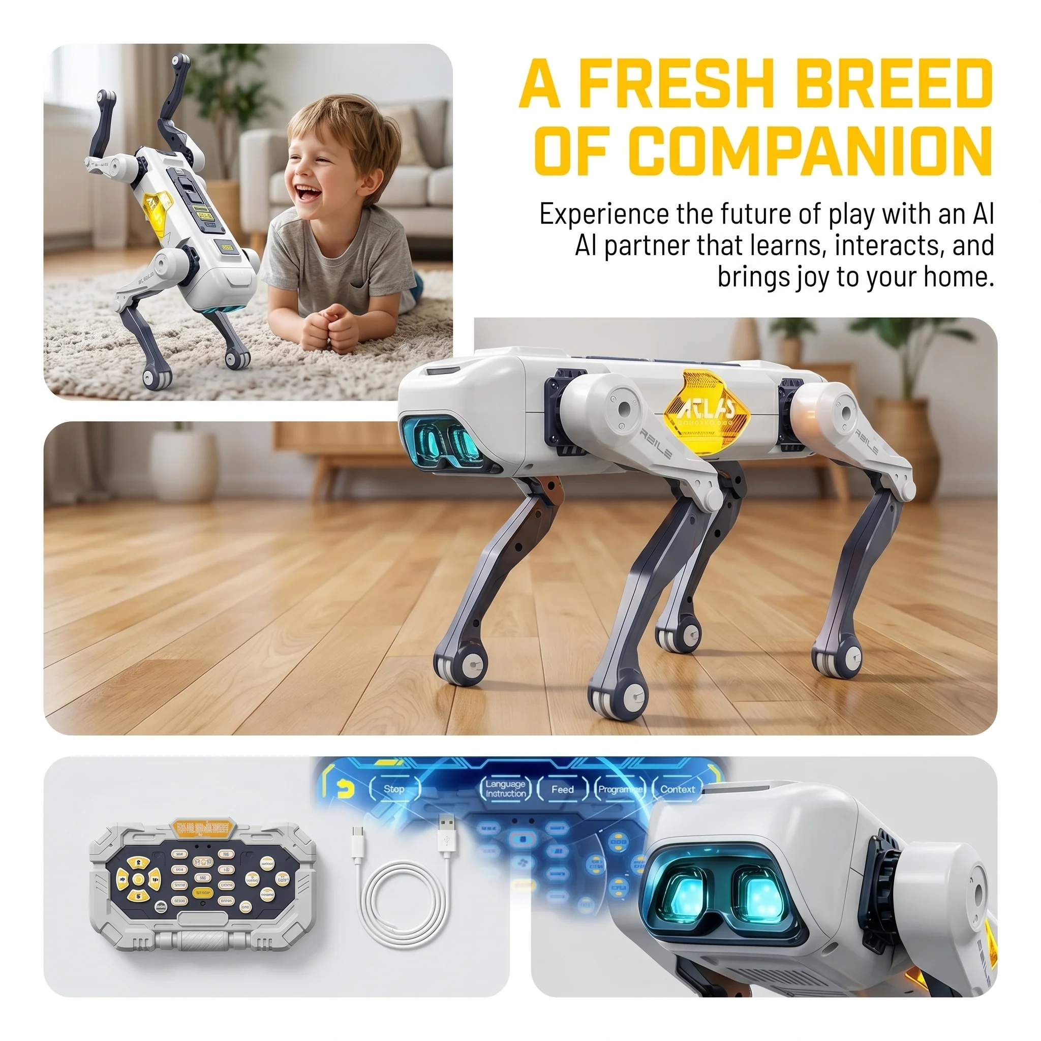 AI 스마트 로봇 강아지, 음성 및 앱 제어, 프로그래 - Kids Toys Animal 리뷰 및 가격