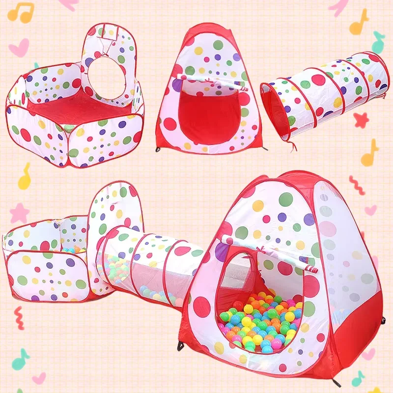 휴대용 3 in 1 어린이 놀이 세트 텐트 볼풀 크롤링 - Kids Yard Toys 리뷰 및 가격