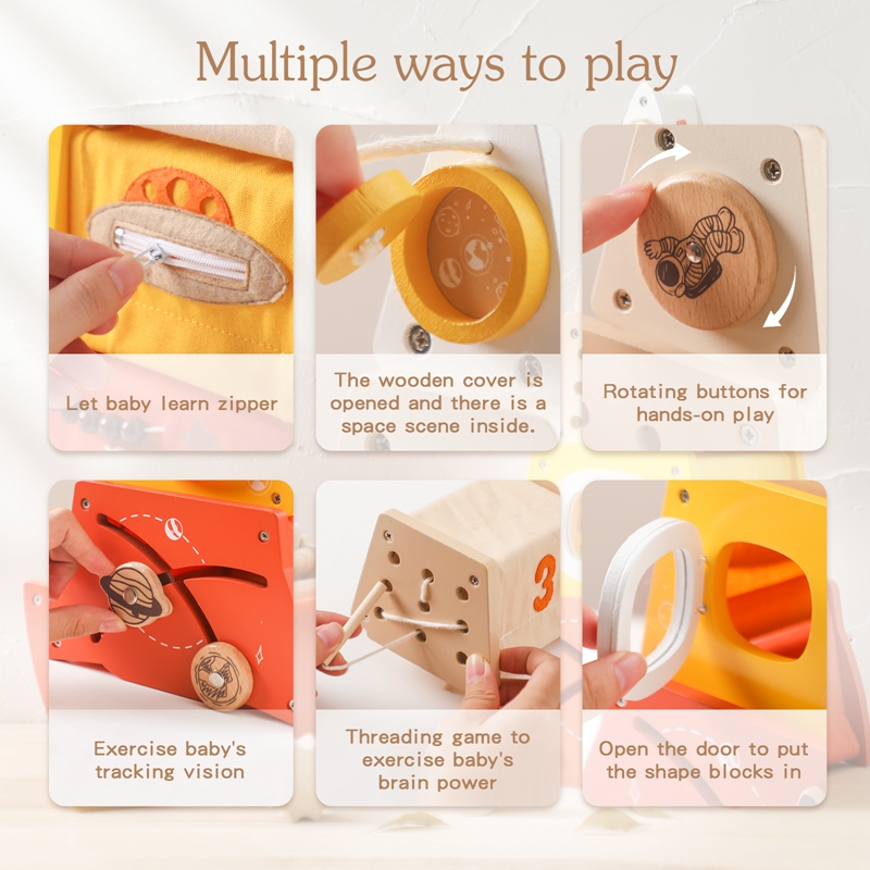 어린이 나무 몬테소리 장난감 스레딩 보드 너도밤나무 나 - Wooden Blocks Stacking 리뷰 및 가격
